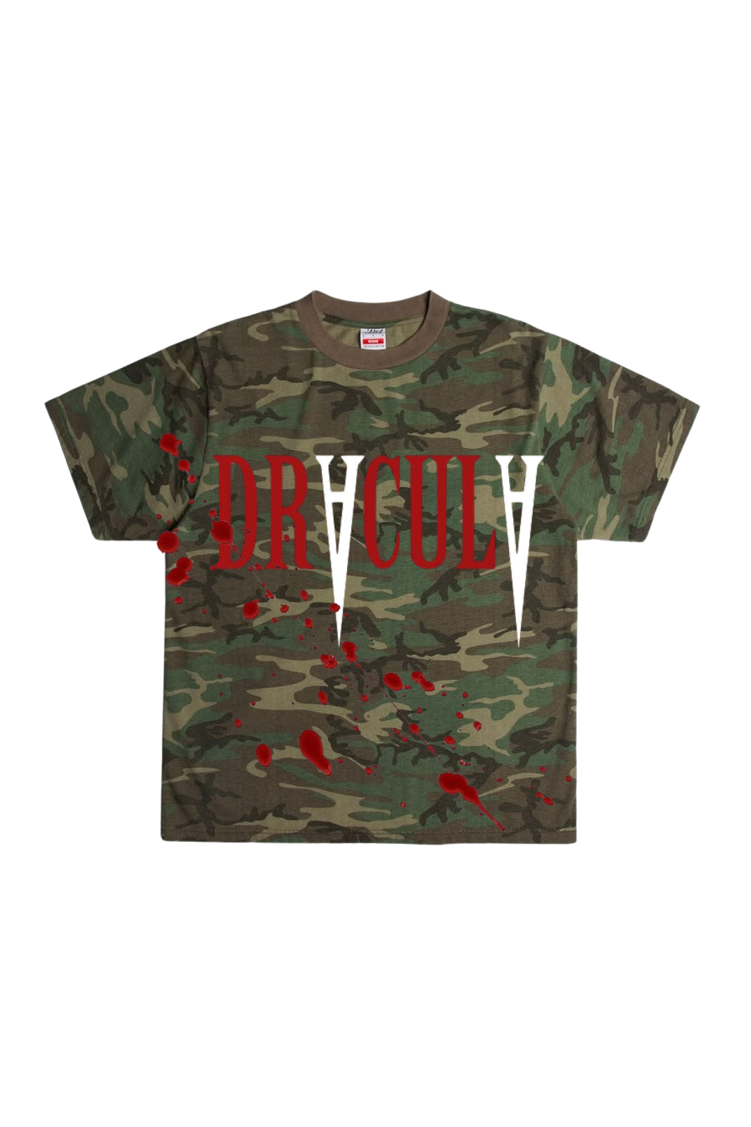 Camo DrAculA tee